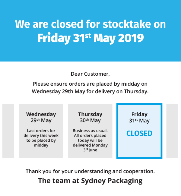 Stocktake Sydney Packaging