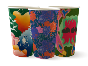 BioPak Art Series 16oz paper cup