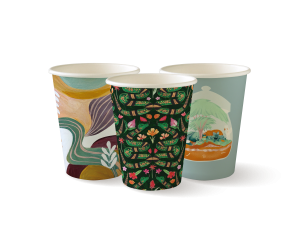 BioPak Art Series 8oz paper cup