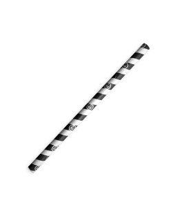Paper Straw (BioPak) Black White