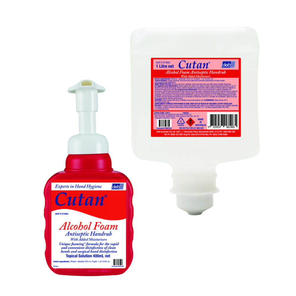 Cutan Alcohol Foam Antiseptic Handrub Sydney Packaging