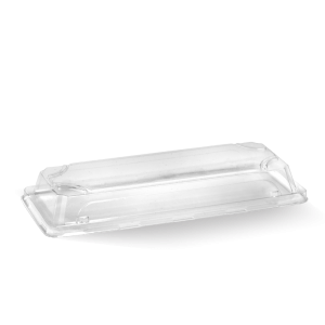 Long BioBoard Sushi Tray PET Lid