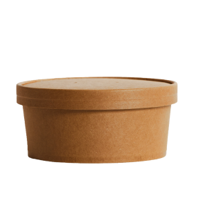 Kraft paper lid Versa Bowl