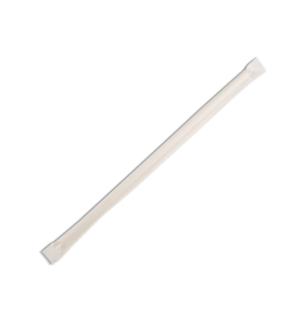 Paper Straw Regular Individually Wrapped - White