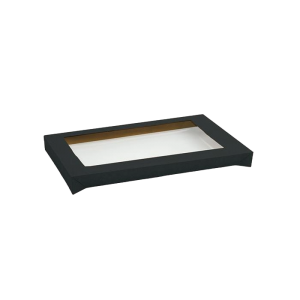Black Window Catering Tray Lid - Medium