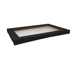 Black Catering Window Tray Lid - Medium Plus
