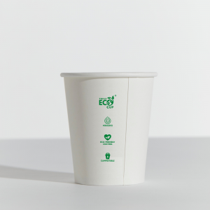 Single Wall White Coffee Cup