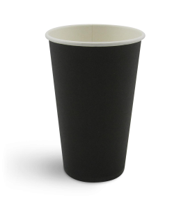 16oz Single Wall Black Paper Cup