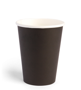 12oz Single Wall Black Paper Cup