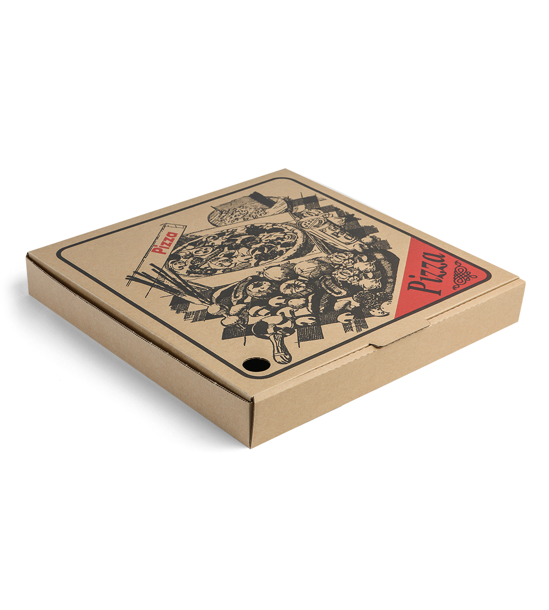 RegularFold Pizza Box Print Brown Sydney Packaging
